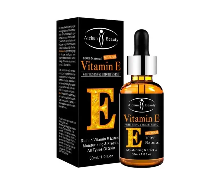 Відбілююча і освіжаюча 100% натуральна сироватка для обличчя Vitamin Е Aichun Beauty (30 мл.)