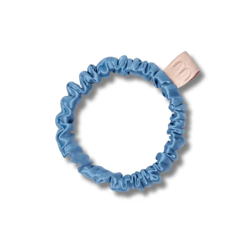 Тонка резинка для волосся блакитна - MON MOU Silk Slim Scrunchie Sky Blue 200ml