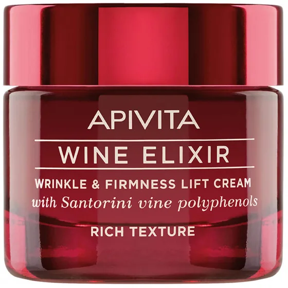 Крем-ліфтинг Apivita (Апівіта) Wine Elixir насичений з поліфенолами вина регіону Санторіні 50 мл