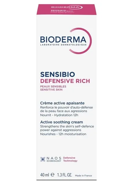 Біодерма Сенсібіо Ріш Дефенсив насичений крем Sensibio Defensive creme riche 40 мл Bioderma (381033666)