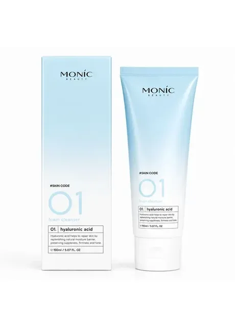 Пінка для вмивання #Skin Code 01 Hyaluronic Acid, 150 мл Monic Beauty (317252287)