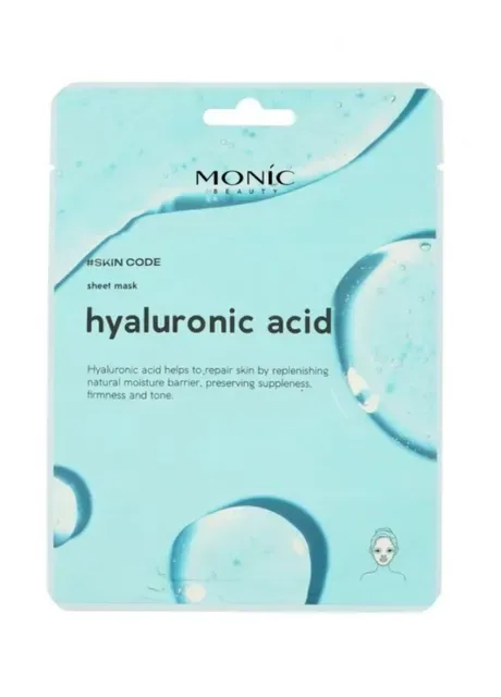 Тканинна маска #Skin Code Sheet mask Hyaluronic acid, 25 мл Monic Beauty (317242092)