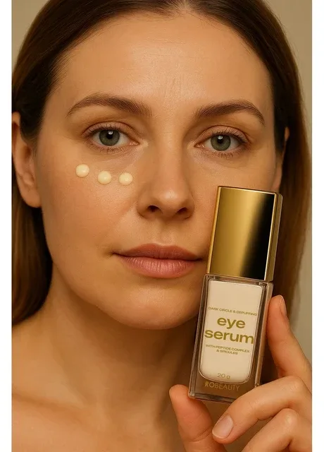 ДЕРМАТОЛОГІЧНА СИРОВАТКА ПРОТИ ТЕМНИХ КІЛ ТА НАБРЯКІВ ПІД ОЧИМА 15 мл RoBeauty (375036632)