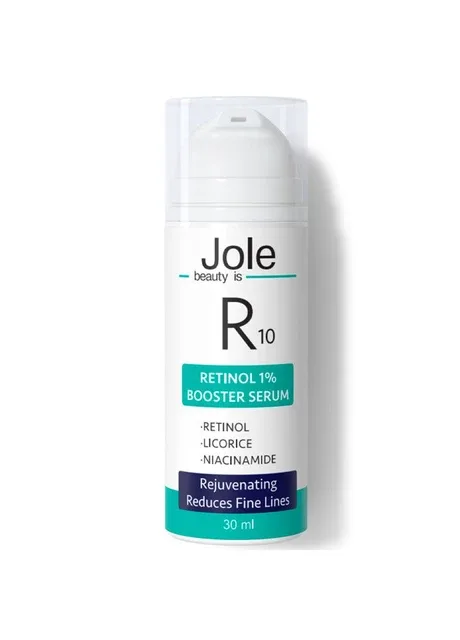 СИРОВАТКА З РЕТИНОЛОМ 1%, НІАЦИНАМІДОМ ТА ЦЕНТЕЛЛОЮ Retinol 10 Serum 30ml Jole (316307045)