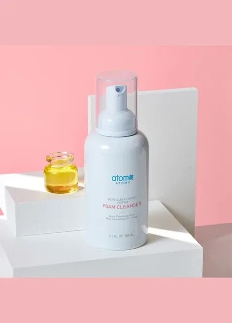 Пінка Акне для очищеня проблемної шкіри обличчя. Foam Cleanser Acne. Корея. Atomy (304287112)