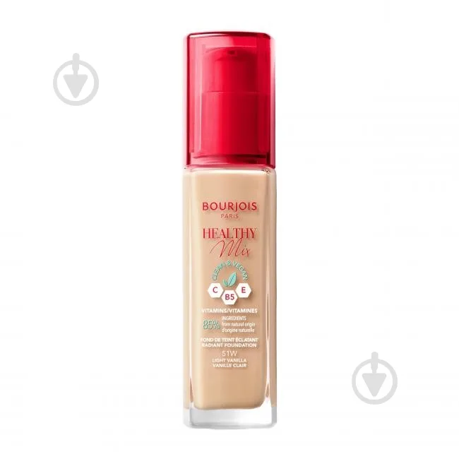 Тональна основа Bourjois HEALTHY MIX (51.5) Rose Vanilla 30 мл