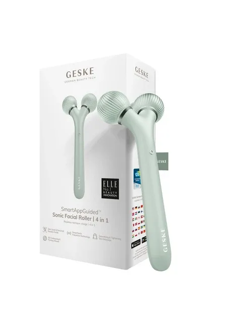 Електронний ультразвуковий ролик для обличчя Sonic Facial Roller 4 in 1 GESKE (341526332)