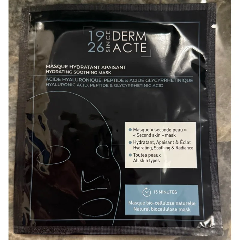 Academie Derm Acte Hydrating Soothing Mask Зволожувальна заспокійлива тканинна маска для обличчя 10 мл