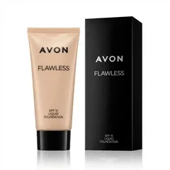 Тональний крем для обличчя «Бездоганний тон» Avon Відтінок: "Ivory / Слонова кістка" 30 мл Flawless SPF 15 Liquid Foundation Рідка тоналка