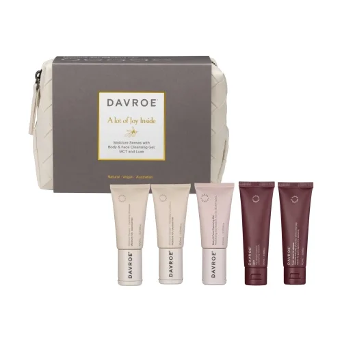 Різдвяний набір для зволоження волосся у тревел-форматі DAVROE Xmas Moisture Travel Pack