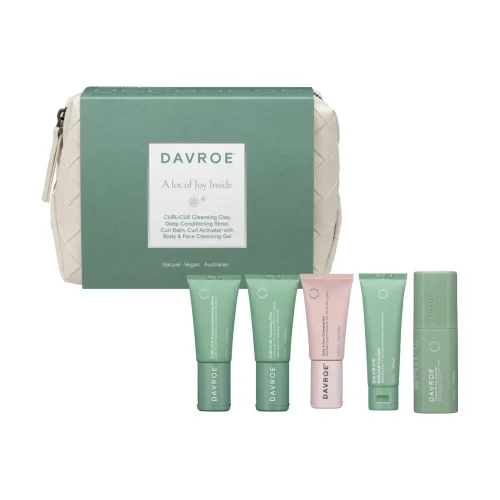 Різдвяний набір для кучерявого волосся у тревел-форматі DAVROE Xmas CURLiCUE Travel Pack