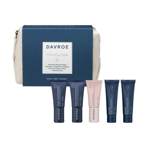 Різдвяний набір для зміцнення волосся у тревел-форматі DAVROE Xmas Fortitude Travel Pack