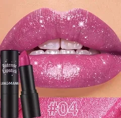 Губна помада Intense Lipstick Matte LANGMANNI №4 матова з блискітками