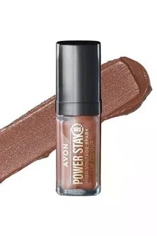 Рідка губна помада Відтінок: Nude Surge/ Хвиля нюду, Нюдовий сплеск, 7 мл Avon Power Stay 16 hours помада для губ СуперСтійкість High Voltage Spark, Lip Colour з Блискітками