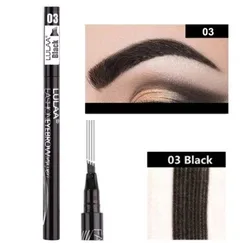 Водостійкий олівець для брів Fashioneyebrow з мікроблейдінговим ефектом 04 чорний 6g