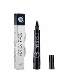 Водостійкий олівець для брів Tint My 4 з мікроблейдінговим ефектом 02 Dark brown 5г