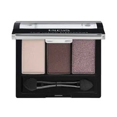 Тіні для повік компактні Bless Beauty Trio Fusion Eyeshadows №08 Світлий Беж М+Темно-Коричневий М+Бузково-Кор