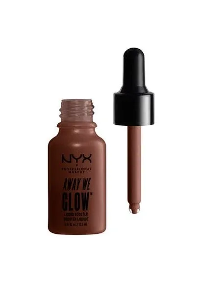 Хайлайтер для обличчя Away We Glow Liquid Booster (рідкий) Untamed (AWGLB04) NYX Professional Makeup (279364037)