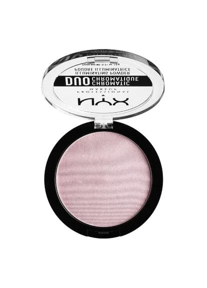 Пудра-хайлайтер Duo Chromatic Illuminating Powder (6 г) LAVENDER-STEEL (dcip02) NYX Professional Makeup (279364286)