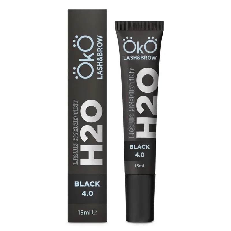 Фарба для брів та вій Око Liquid Hybrid Tint H2O Black 4.0 15 мл (011194)
